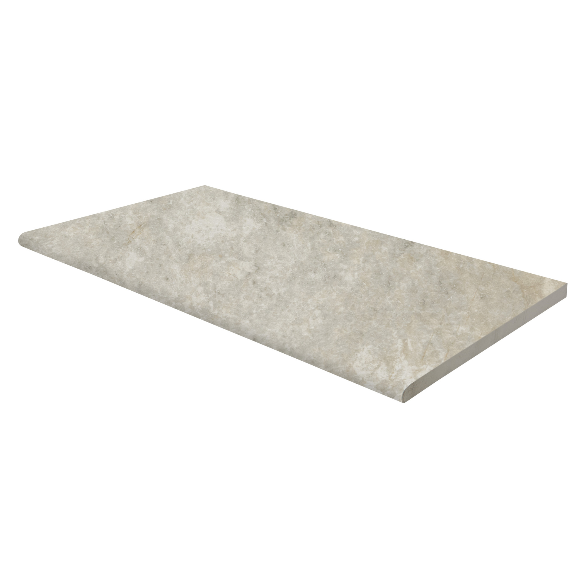 Ackland Cascade Gray Matte Porcelain Pool Coping — 13in. x 24in., Ivory Tone, Durable, Model# NTE-LSC-034